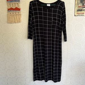 Shopplain Jane Black Modal Tee Dress Size Large